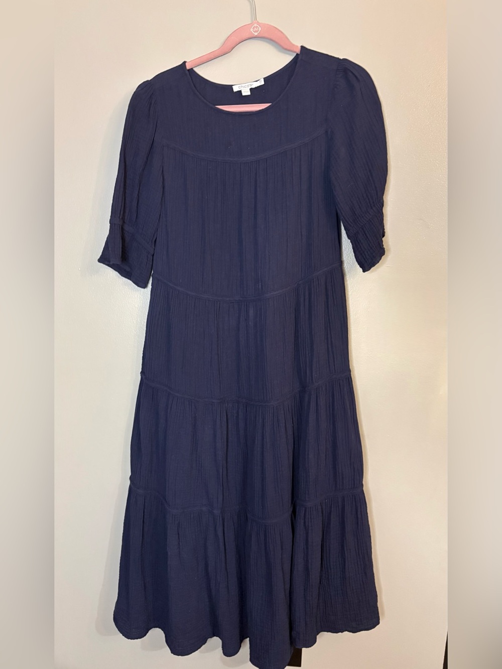 Chico’s size .5 linen dress see description for flaw midi dress